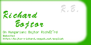 richard bojtor business card